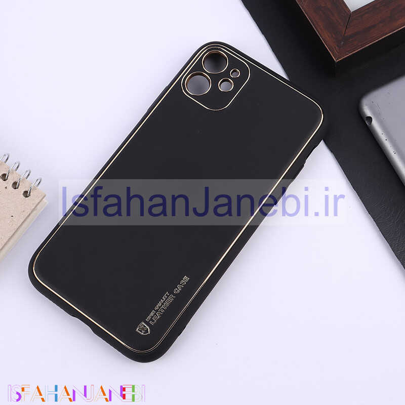 اصفهان جانبی-قاب چرمی My Case آیفون iPhone 11 محافظ لنزدار دور رنگی