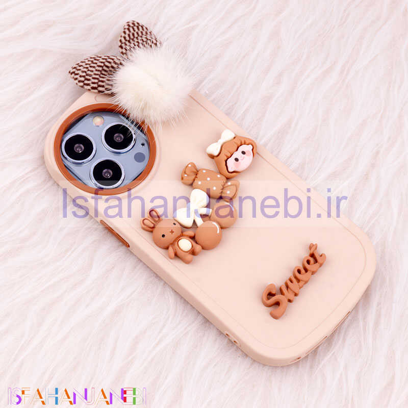 اصفهان جانبی-قاب عروسکی Sweet گوش پشمالو iPhone 13 Pro