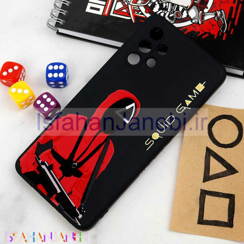 اصفهان جانبی-قاب سیلیکونی محافظ لنزدار طرح اسکویید گیم Samsung Galaxy A32 4G کد 10