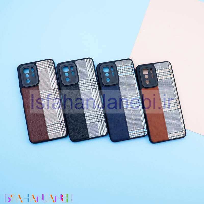 اصفهان جانبی-قاب چرمی پارچه ای محافظ لنزدار Xiaomi Poco X3 GT
