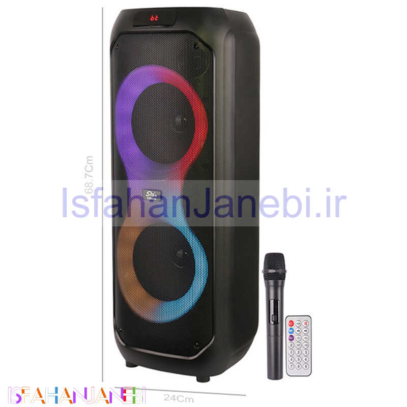 اصفهان جانبی-اسپیکر چمدانی بلوتوثی سینگ ای ZQS8239 + میکروفون و ریموت کنترل