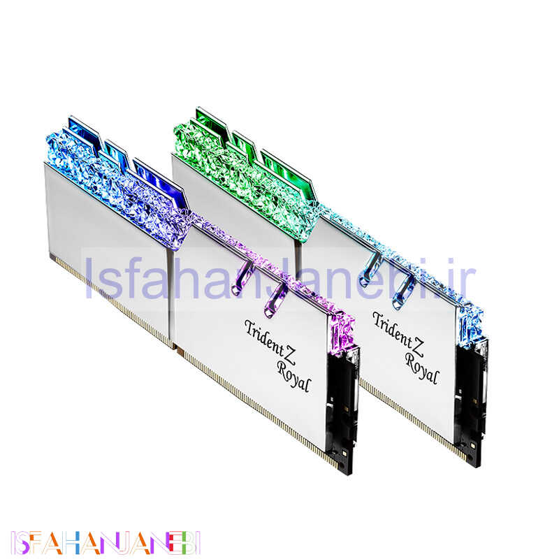 اصفهان جانبی-رم کامپیوتر G.Skill Trident Z Royal Silver DDR4 64GB 3200MHz CL16 Dual