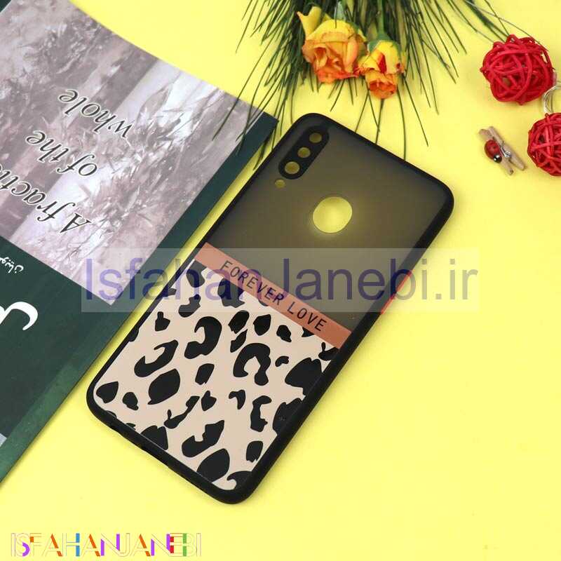 اصفهان جانبی-قاب PC مات محافظ لنزدار طرحدار پلنگی Samsung A20s