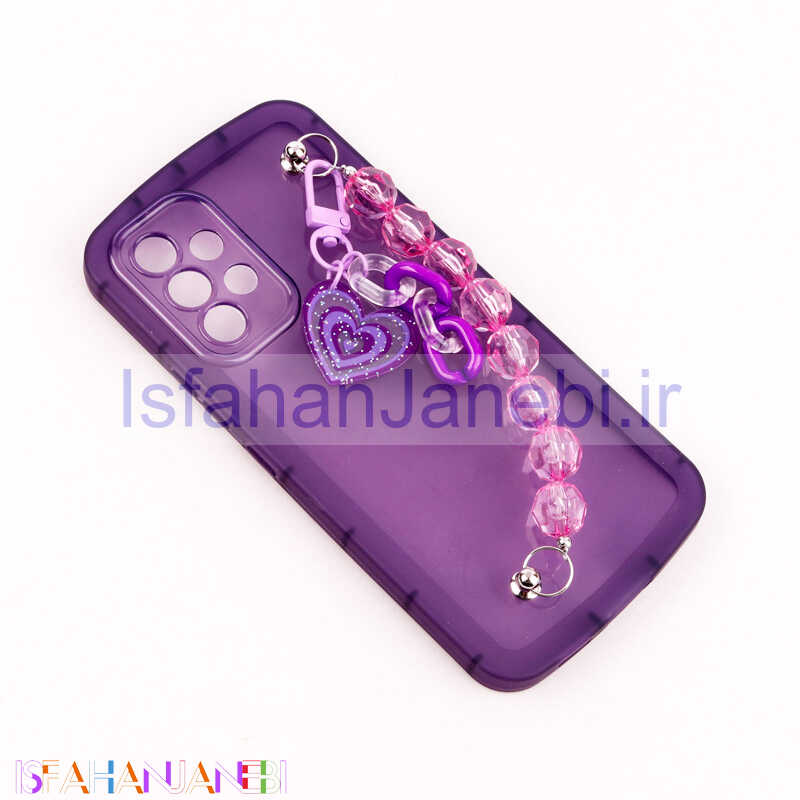 اصفهان جانبی-قاب فانتزی محافظ لنزدار + بند آویز سنگی Samsung Galaxy A53 5G