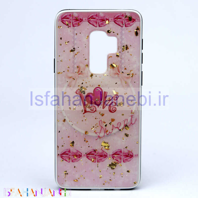 اصفهان جانبی-قاب ماربل فانتزی طلایی Samsung S9 Plus کد6