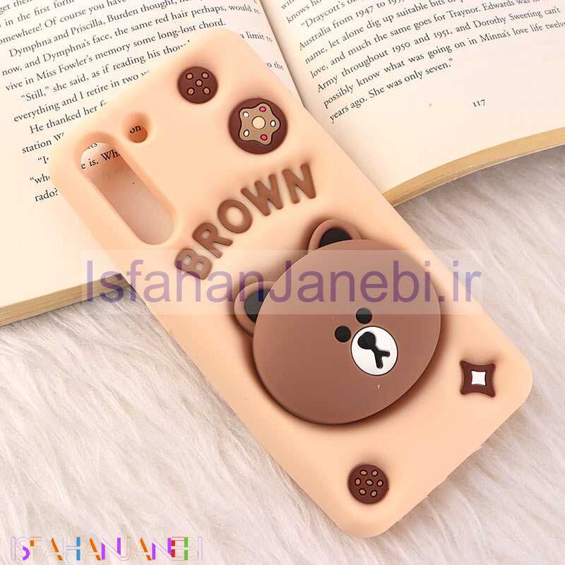 اصفهان جانبی-قاب سیلیکونی Vip Max سامسونگ Galaxy S21 FE 5G پاپ سوکت دار طرح Bear