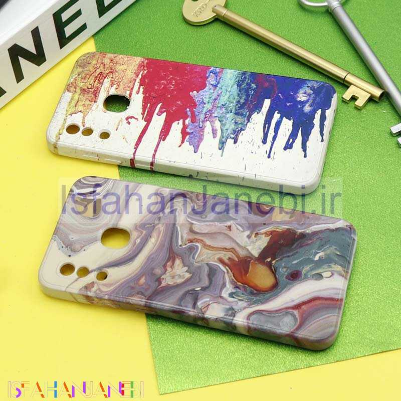 اصفهان جانبی-قاب سیلیکونی محافظ لنزدار طرح آبرنگی Samsung Galaxy A20/A30