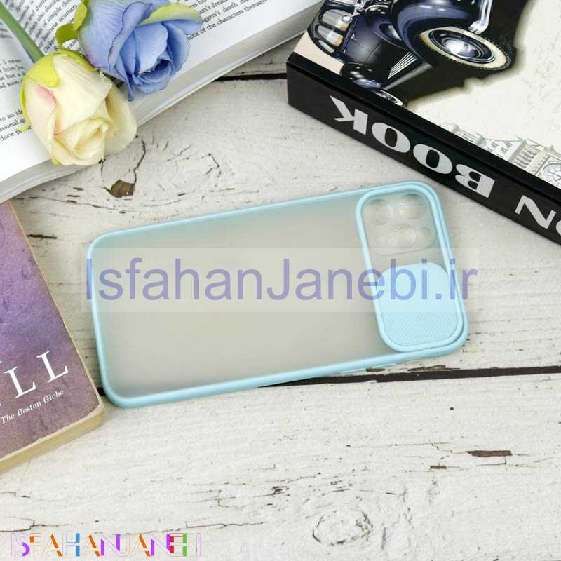 اصفهان جانبی-قاب PC مات محافظ لنز دار کشویی iPhone 11 Pro Max
