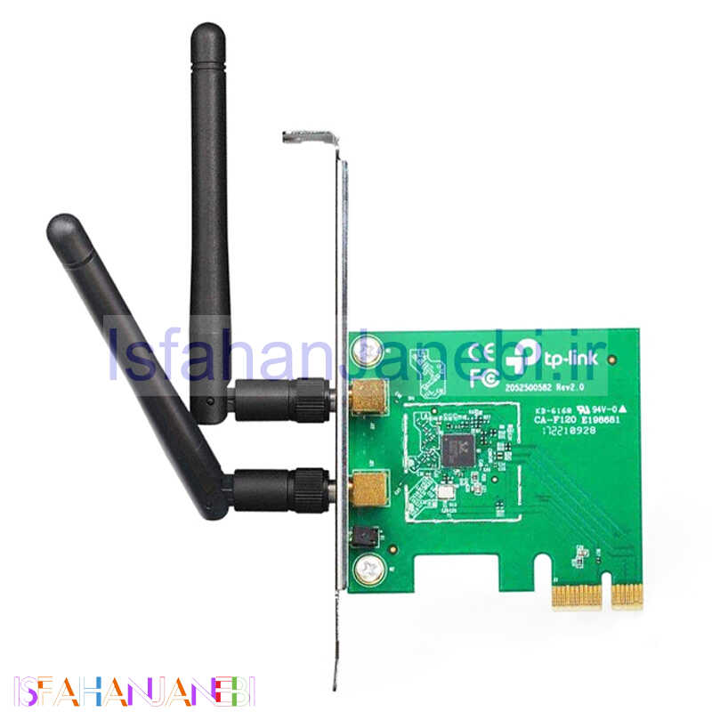 اصفهان جانبی-کارت شبکه اینترنال PCI-E آنتن دار TP-LINK TL-WN881ND 300Mbps