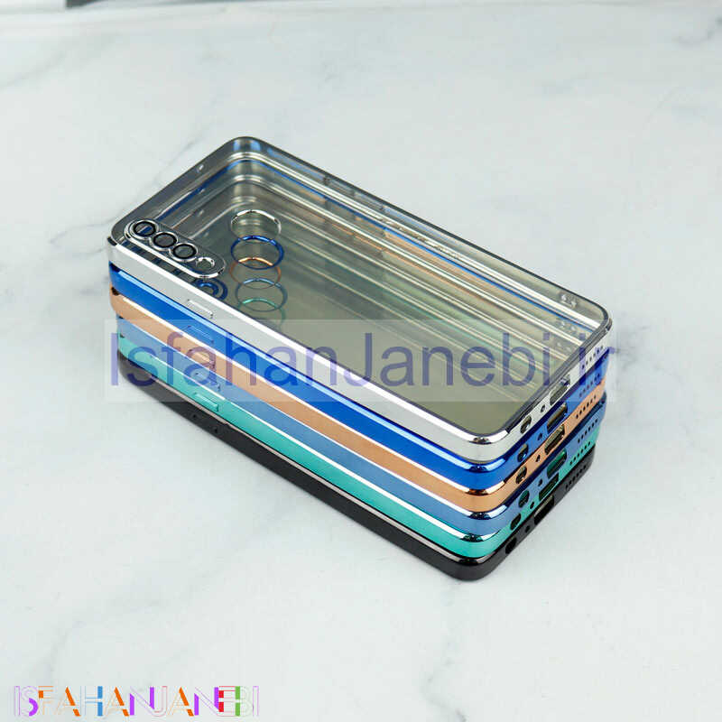 اصفهان جانبی-قاب شفاف دور رنگی محافظ لنزدار Samsung Galaxy A20s