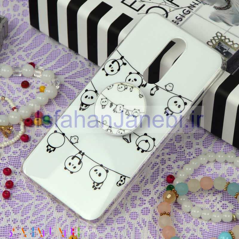 اصفهان جانبی-قاب سوپر IMD دور شفاف پاپ سوکت دار Xiaomi Redmi 8 پاندا