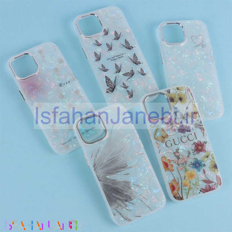 اصفهان جانبی-قاب ماربل طرح دار iPhone 15