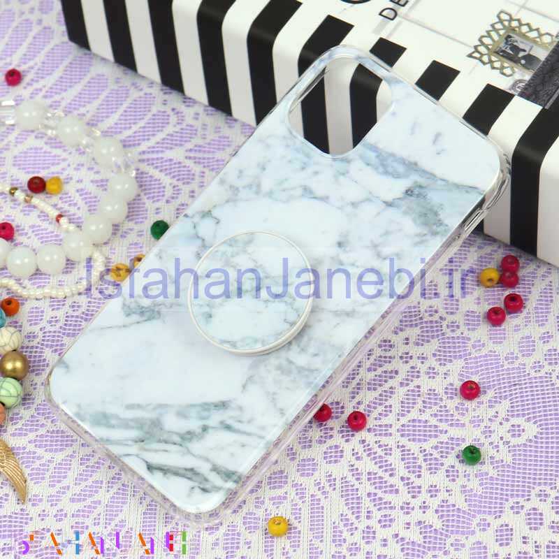 اصفهان جانبی-قاب سوپر IMD دور شفاف پاپ سوکت دار iPhone 11 سنگی