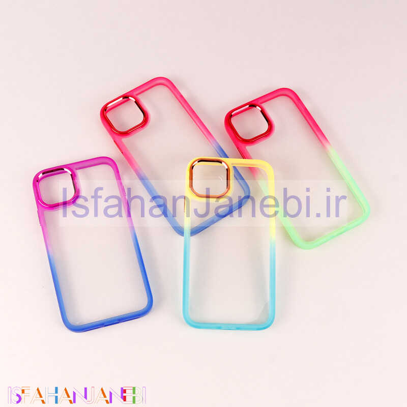 اصفهان جانبی-قاب PC شفاف متال ایرون دو رنگ iPhone 11