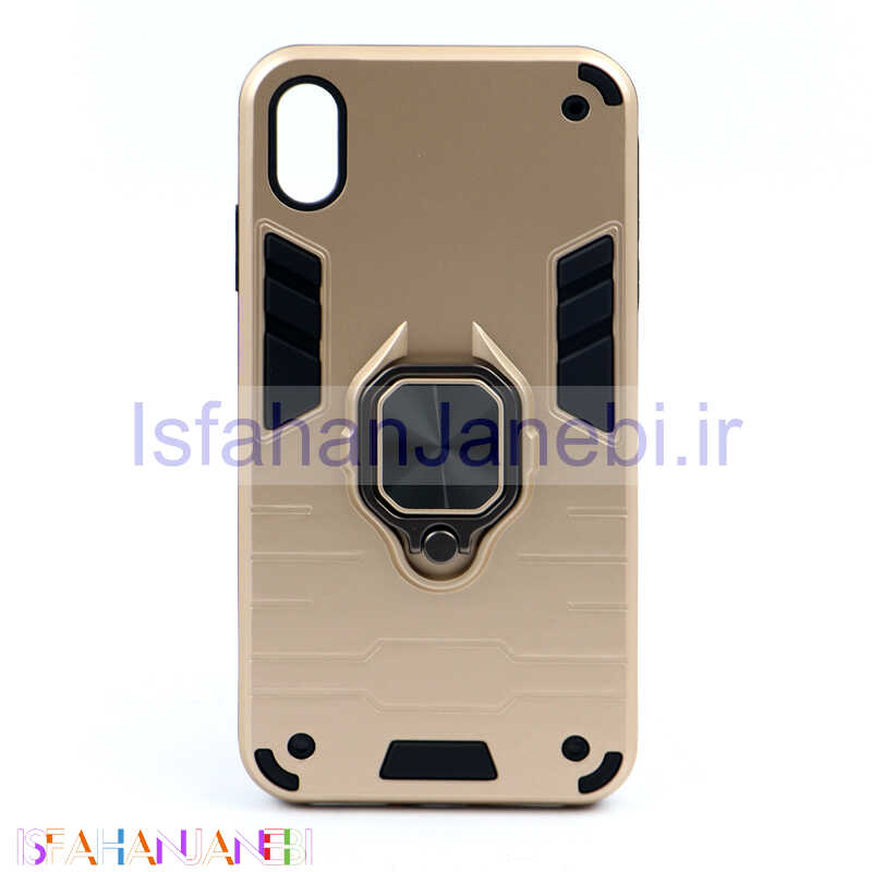 اصفهان جانبی-قاب ضد ضربه هولدر دار بتمن iPhone XS Max طلایی