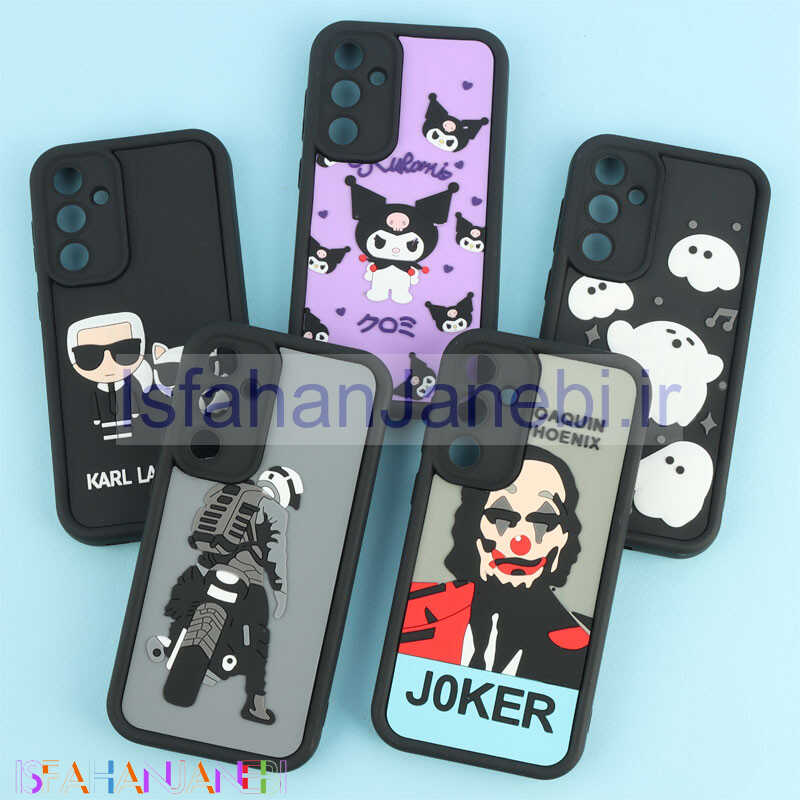 اصفهان جانبی-قاب سولید طرح دار برجسته محافظ لنزدار Samsung Galaxy S23 FE 5G