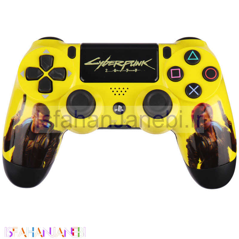اصفهان جانبی-دسته بازی بی سیم SONY PlayStation 4 DualShock 4 High Copy طرح Cyberpunk 2077