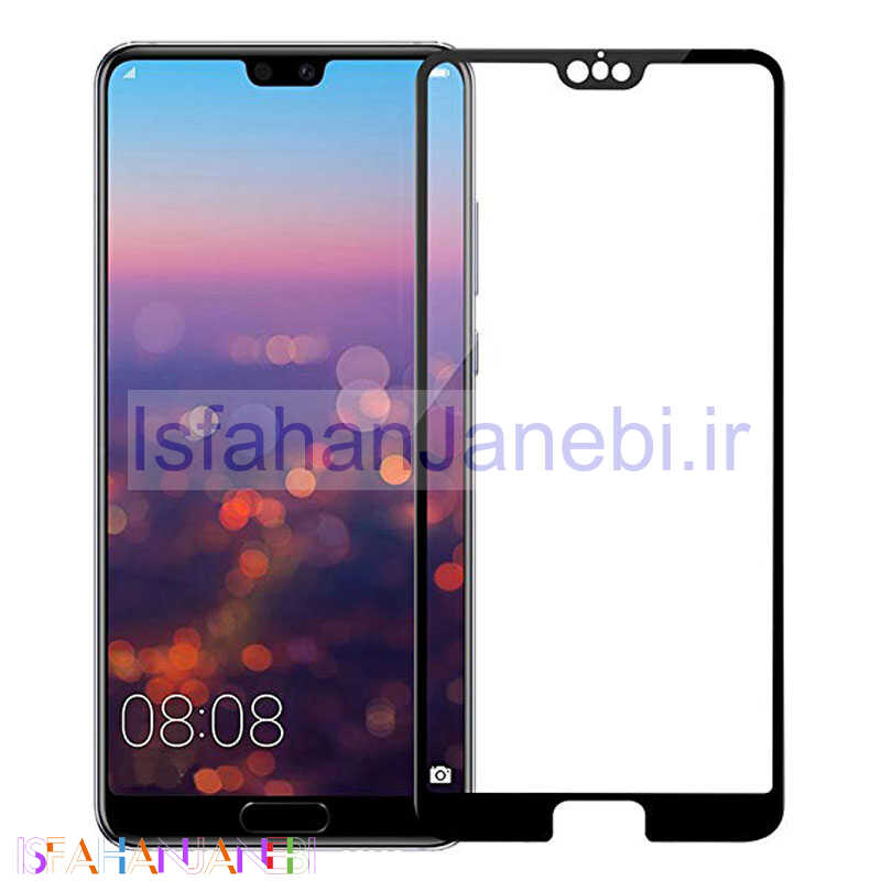 اصفهان جانبی-گلس فول تمام چسب Huawei P20 مشکی