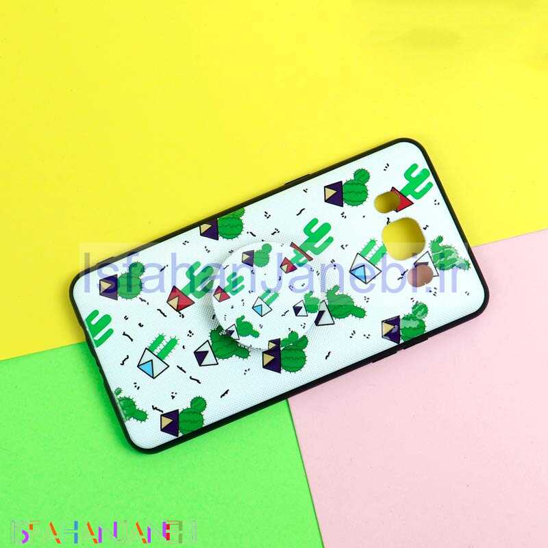 اصفهان جانبی-قاب فانتزی برجسته + پاپ سوکت طرح کاکتوس سامسونگ J5 2016 سری D