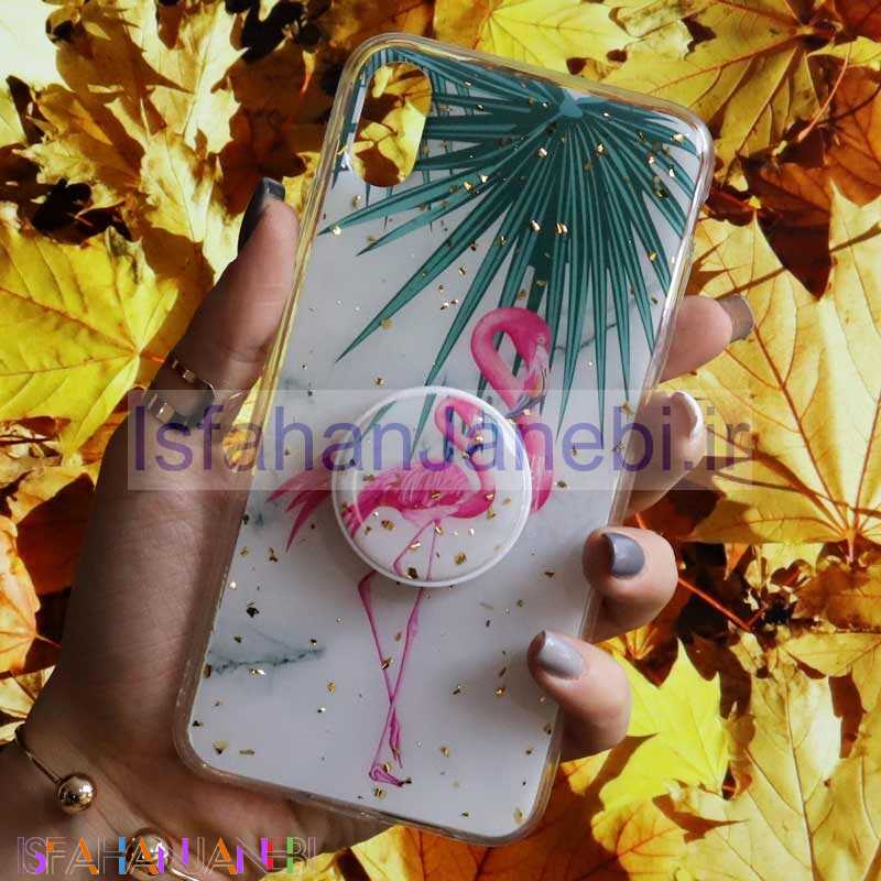 اصفهان جانبی-قاب رنگین کمانی پاپ سوکت دار خرچنگی کد3 آیفون iPhone XS Max