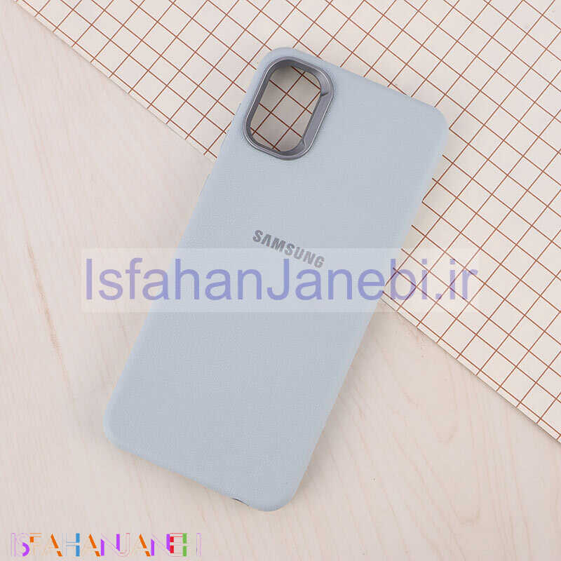 اصفهان جانبی-قاب چرمی ژله ای Leather سامسونگ Galaxy A03 Core لوگودار
