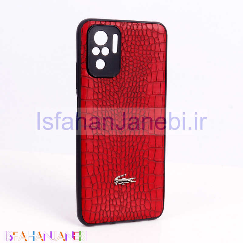 اصفهان جانبی-قاب پوست ماری کروکودیل محافظ لنزدار Xiaomi Redmi Note 10 4G