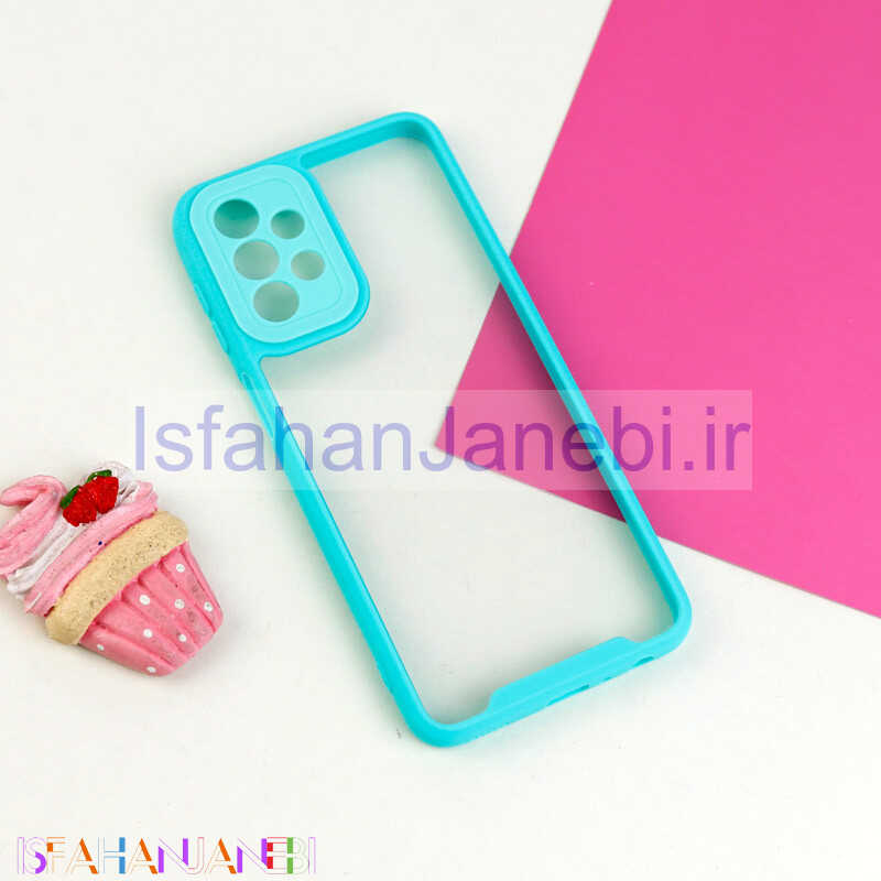 اصفهان جانبی-قاب ضد ضربه پشت شفاف Q.Series محافظ لنزدار Samsung Galaxy A23