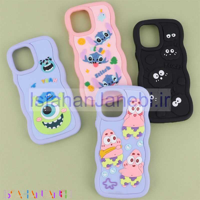 اصفهان جانبی-قاب موج دار شیائومی Redmi 12 عروسک برجسته طرح دار