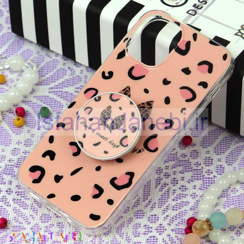 اصفهان جانبی-قاب سوپر IMD دور شفاف پاپ سوکت دار iPhone 12 Mini خرگوش