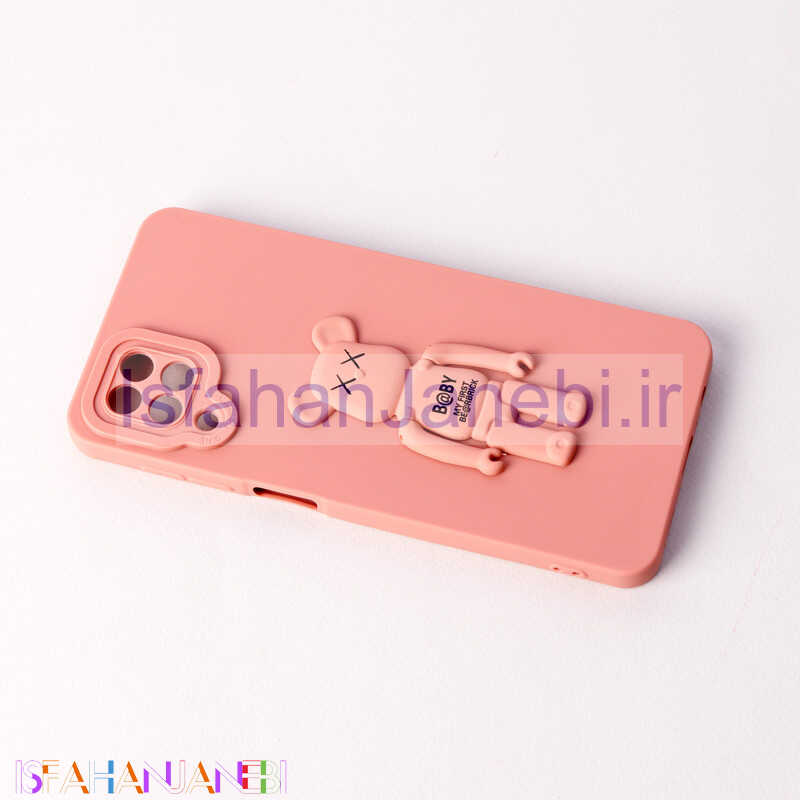 اصفهان جانبی-قاب سیلیکونی Bearbrick محافظ لنزدار Samsung Galaxy A12