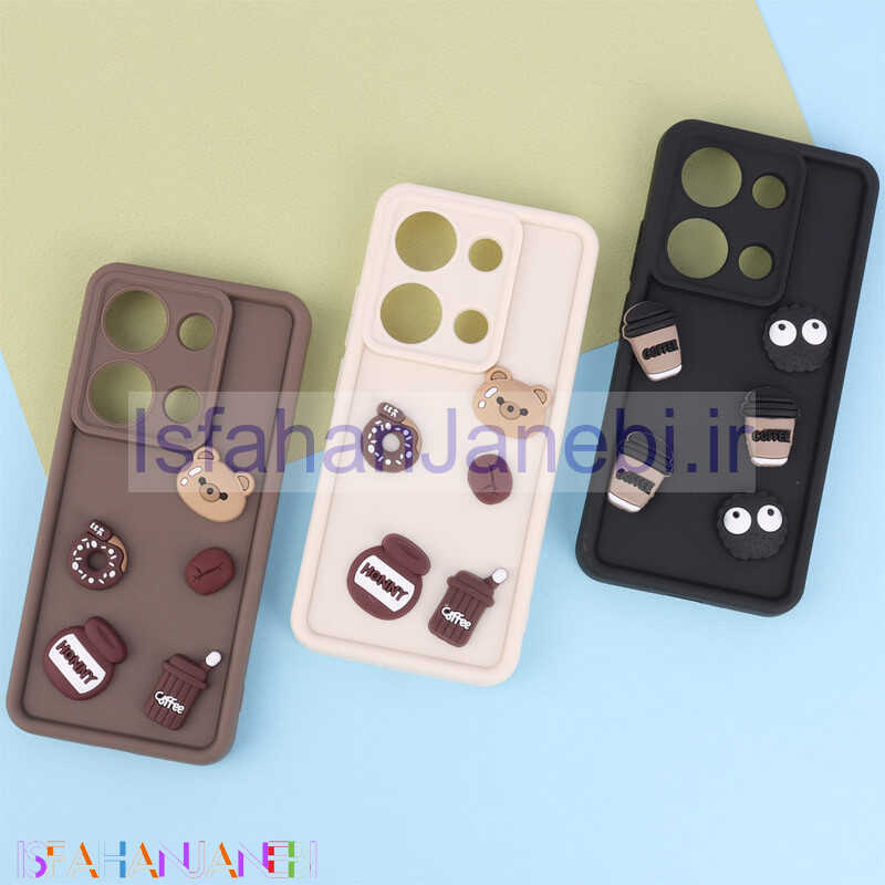 اصفهان جانبی-قاب سولید کیس عروسکی پاستیلی محافظ لنزدار Xiaomi Redmi Note 13 Pro 4G