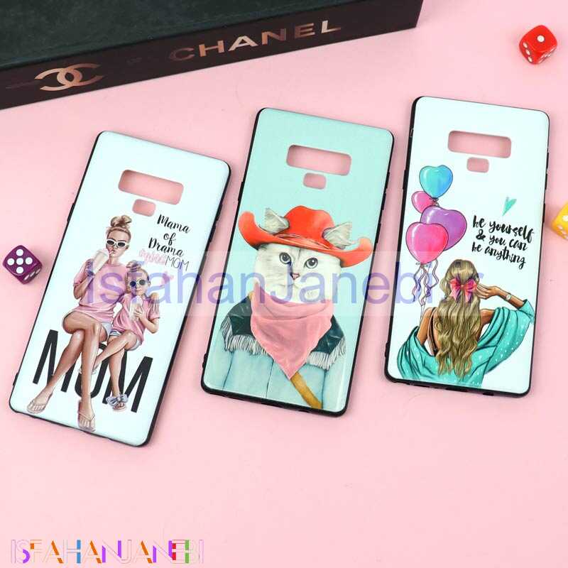 اصفهان جانبی-قاب فانتزی برجسته دخترانه سامسونگ Note 9 سری 7