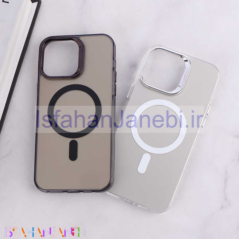 اصفهان جانبی-قاب مگ سیف Magnetic آیفون iPhone 14 Pro Max دور محافظ متالیک