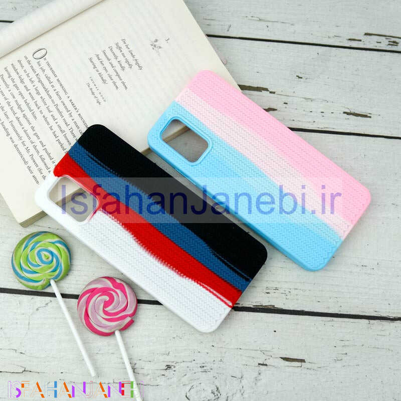 اصفهان جانبی-قاب سیلیکونی رنگین کمانی طرح بافت Samsung Galaxy A03s / A02s