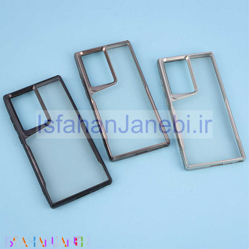 اصفهان جانبی-قاب ژله ای شفاف سامسونگ Galaxy S23 Ultra طرح تیتانیوم