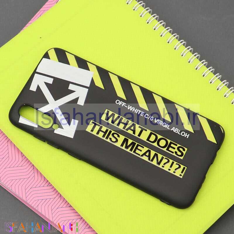 اصفهان جانبی-قاب طرحدار مشکی Off White سامسونگ A70 / A70s