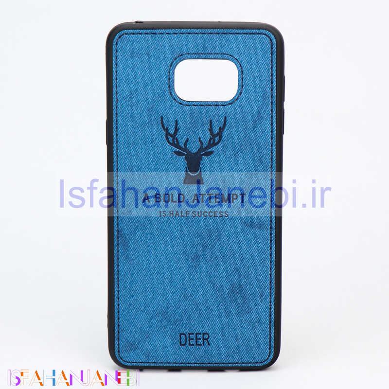 اصفهان جانبی-قاب چرمی طرح گوزن Samsung Note 5 آبی