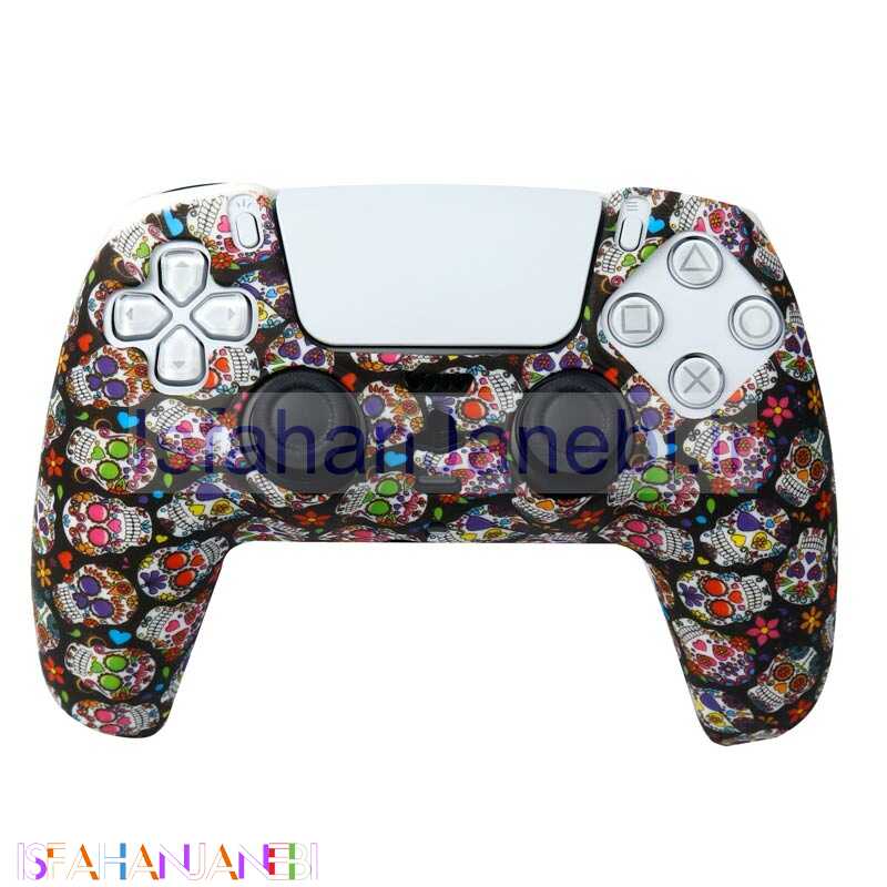 اصفهان جانبی-روکش دسته بازی PS5 طرح جمجمه ریز گلدار