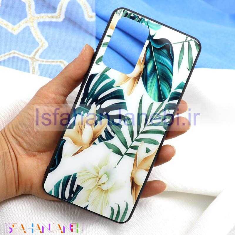 اصفهان جانبی-قاب پشت گلسی طرح برگ Samsung A52