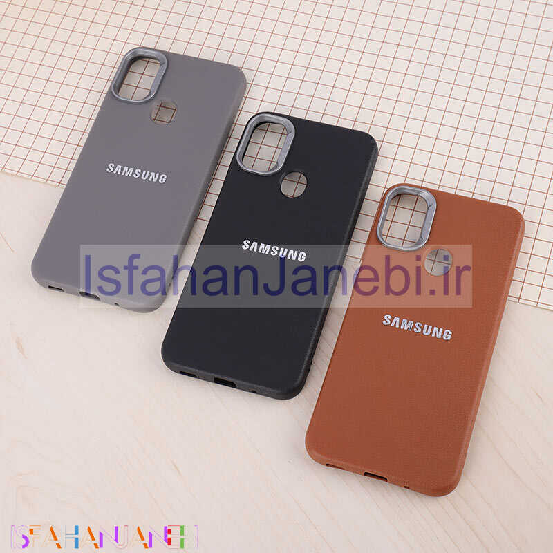 اصفهان جانبی-قاب چرمی ژله ای Leather سامسونگ Galaxy A11 / M11 لوگو متال