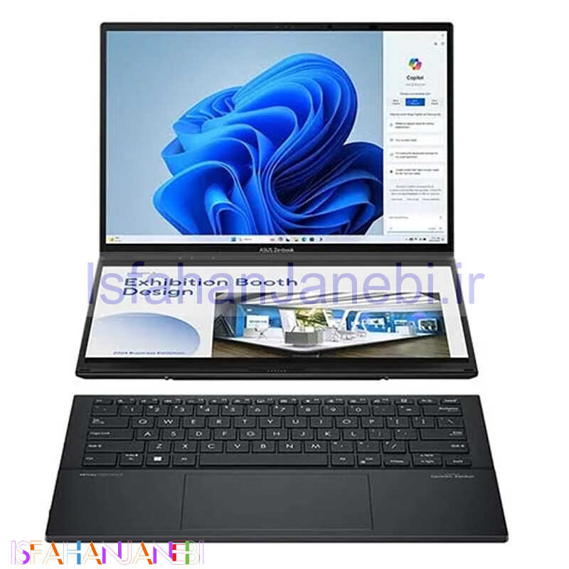 اصفهان جانبی-لپ تاپ ایسوس 14 اینچی Zenbook Duo UX8406MA Ultra 9 185H 32GB 2TB SSD