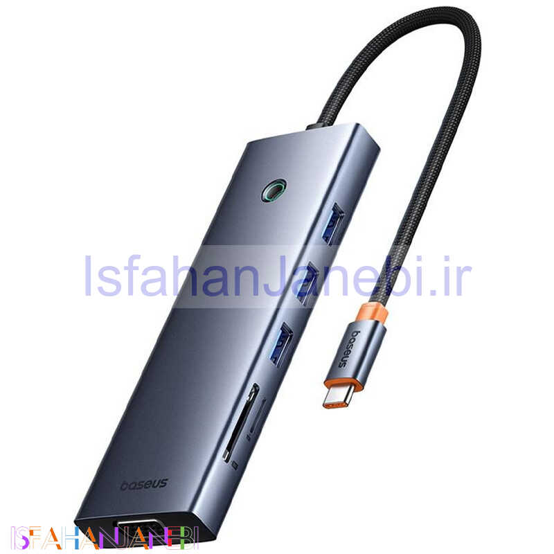 اصفهان جانبی-هاب 10 پورت Type-C باسئوس UltraJoy Series BS-OH161 B0005280C811-00