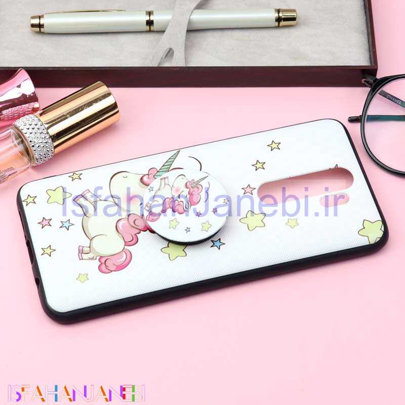 اصفهان جانبی-قاب فانتزی برجسته + پاپ سوکت کد7 شیائومی Redmi Note 8 Pro