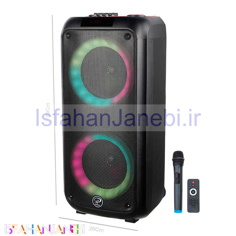 اصفهان جانبی-اسپیکر چمدانی بلوتوثی رم و فلش خور XP-Product XP-M1213A + میکروفون و ریموت کنترل