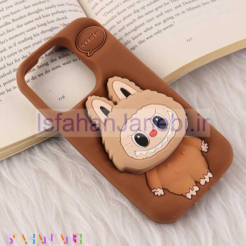 اصفهان جانبی-قاب سیلیکونی آیفون iPhone 13 Pro پاپ سوکت دار طرح Labubu