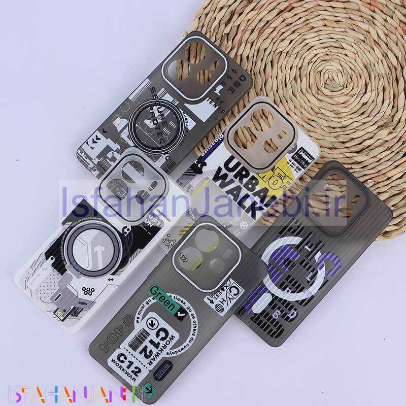 اصفهان جانبی-قاب شیائومی Redmi Note 14 کرکره ای پشت مات محافظ لنزدار