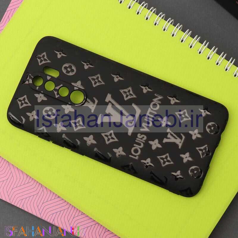 اصفهان جانبی-قاب طرحدار محافظ لنزدار مشکی LV شیائومی Redmi Note 8 Pro