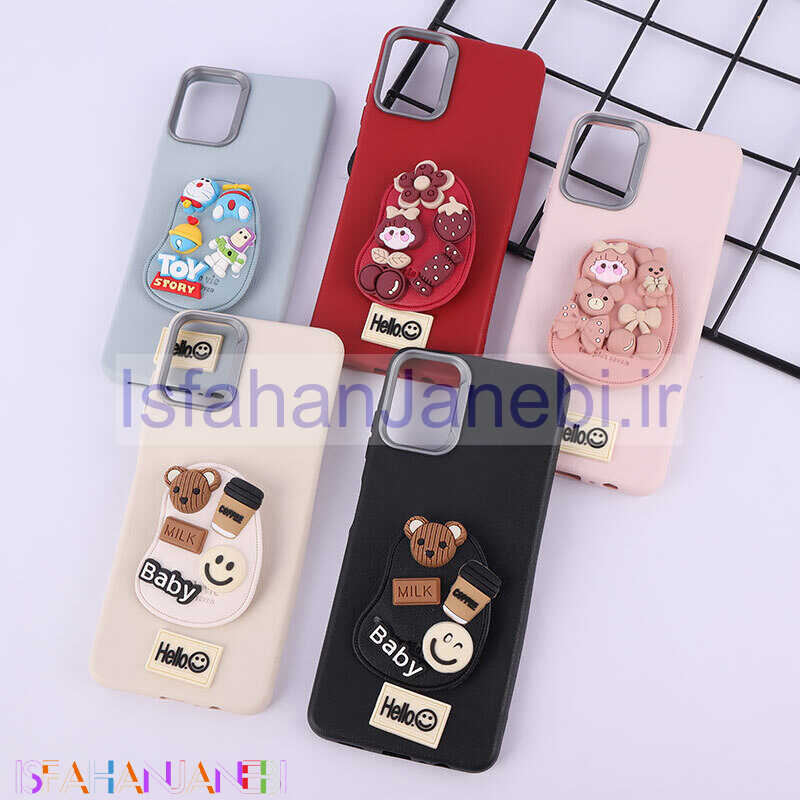 اصفهان جانبی-قاب چرمی ژله ای Leather سامسونگ Galaxy A06 پاپ سوکت دار