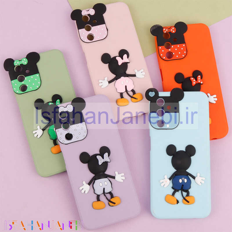 اصفهان جانبی-قاب عروسکی برجسته میکی موس و مینی موس محافظ لنزدار Samsung Galaxy A14 4G / 14 5G