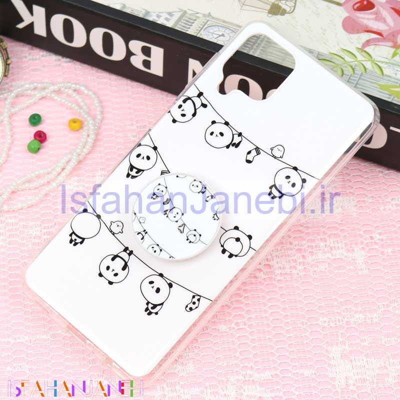 اصفهان جانبی-قاب سوپر IMD دور شفاف پاپ سوکت دار Samsung A12 پاندا